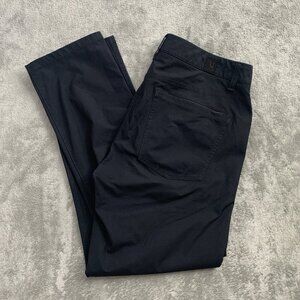 Vuori Meta Pants Men 32x25 Black Performance Golf Zip Pocket Stretch Slim Casual